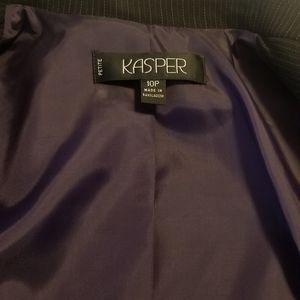 Women's Black Petite Suit